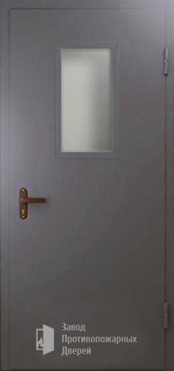 Фото двери «Техническая дверь №4 однопольная со стеклопакетом» в Кашире