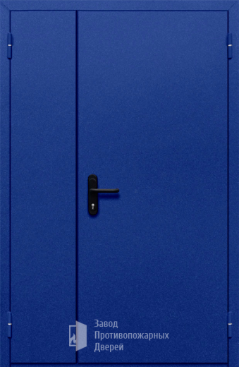 Фото двери «Полуторная глухая (синяя)» в Кашире